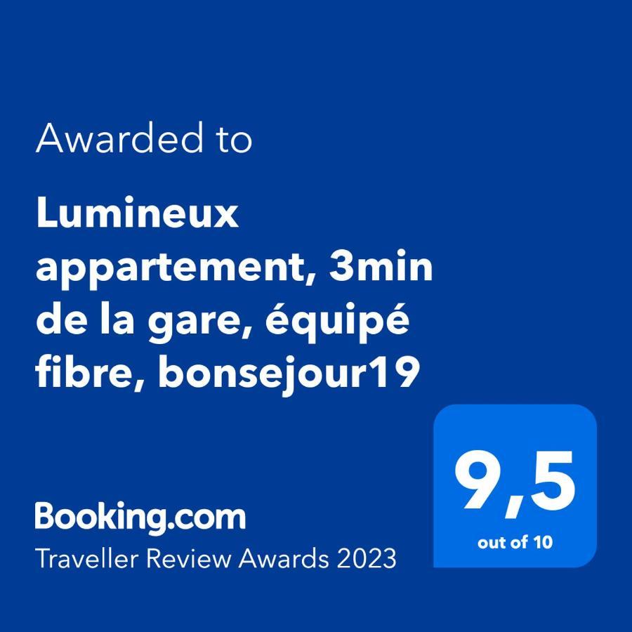 Lumineux appartement, 3min de la gare, équipé fibre, bonsejour19 Tulle Extérieur photo